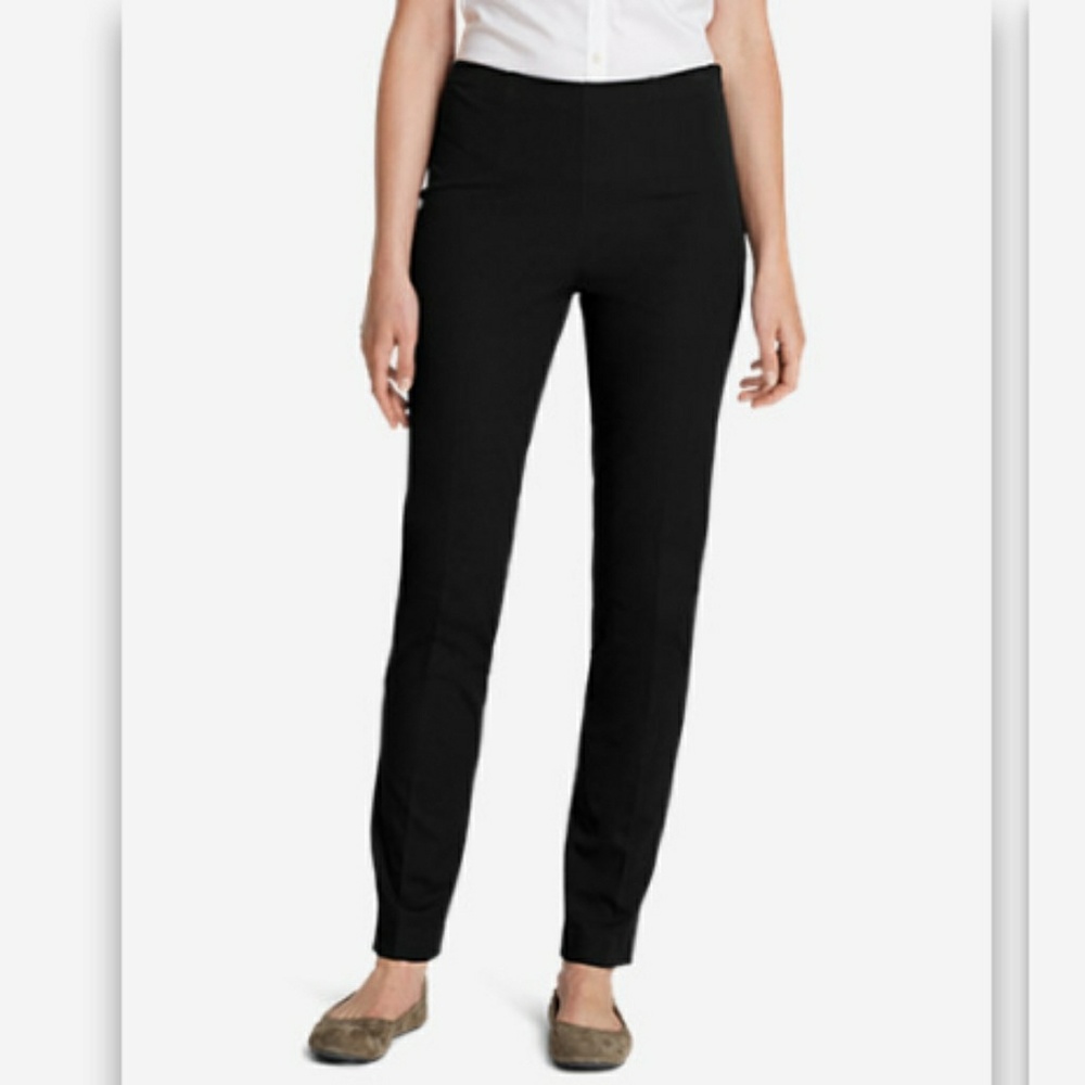 {EDDIE BAUER} StayShape Twill Black Slacks